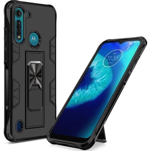 2021 Shockproof Bumper Case for Motorola G8 Power Lite Magnet Stand Back Phone Cover Moto G Power Fast 5G Plus One Fusion Luxury