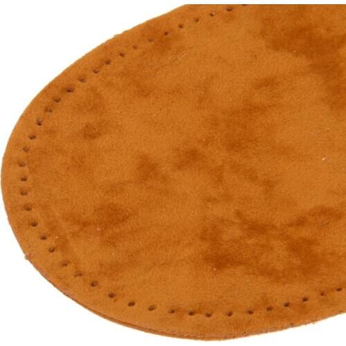 3 Pairs Suede Sew On Patches Repair Elbow Knee for Jeans Pants Clothing Decoration Brown Tan Blue
