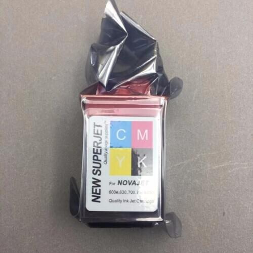 4PCS CMYK Printer Ink cartridge for lecai encad novajet 750 505 600 630 500 736 750 850 880 printhead print head 600DPI