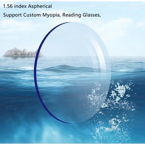 1.56 index Aspherical Eyeglasses Clear Lenses Myopia Nerd Reading Prescription Glasses Women Men Eyewear Accessories UV400