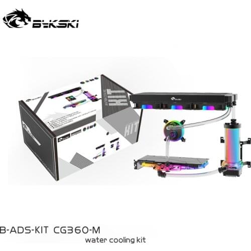 Bykski B-ADS-KIT Split Style Hose Soft Water Cooling Kit For CPU GPU,PC Radiator 5V 3Pin ARGB/12V 4Pin RGB