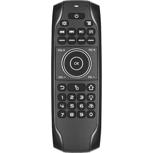 Bluetooth 5.0 Mini Keyboard G7BTS Gyroscope Backlit IR Learning Air Mouse Remote Control for Smart TV Box Laptop Tablet