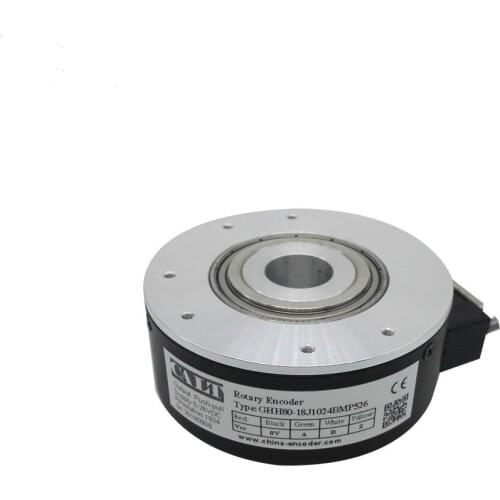 CALT GHH80 series 20mm hollow shaft electronic encoder push pull 24v digital rotary encoder