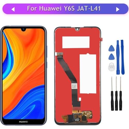 For Huawei Y6s 2019 JAT-LX3, JAT-L29, JAT-LX1, JAT-L41 Full LCD Display Assembly Complete Touch Screen Digitizer