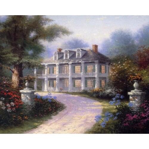 Available Needlework Cross Stitch Kit Embroidery Country Village In Europe-----Free Shipping
