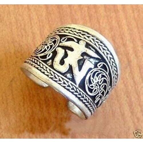 Hot sale new Style >>>>Nepal/Tibetan Tibet One Word Mantra Thumb Ring