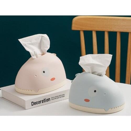 M17D Creative Cartoon Dinosaur Tissue Box Napkin Paper Organizer Holder Desktop Ornaments Living Room Home Decoration