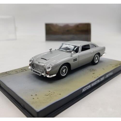 Diecast 1:43 Scale 007 Car Model Toy Martin Db5 Alloy Diecasting Model Metal Gift Souvenir Ornaments Display Vehicle
