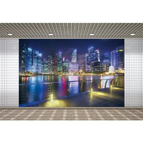 Lyavshi Beautiful City Scenery Holiday Photographic Backdrops Party Room Decor Photography Backgrounds For Photo Studio Props