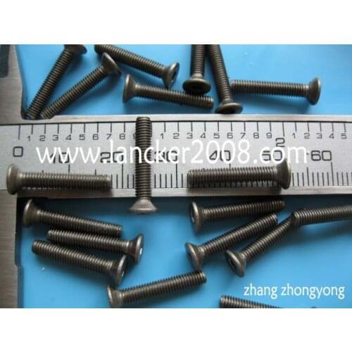 M3*12 14 15 16 18 Hexagon socket countersunk/flat head titanium screw