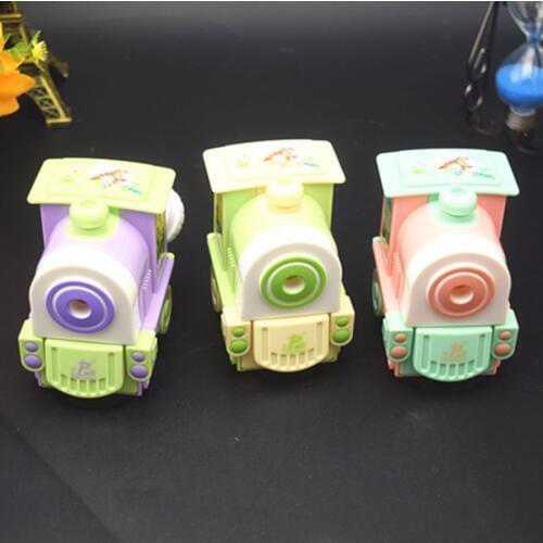 Lovely Train Mechanical Sharpener Kids Toys Pen Knife Students Cute Pencil Sharpener School Office Decoration Cartoon Stationery