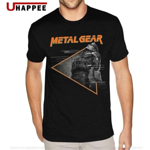 Cheap Custom Metal Gear Solid Tee Mens Bespoke Short Sleeved Heavy Cotton Crew Tees Shirts