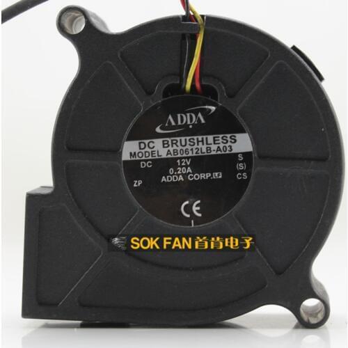 NEW ADDA 6025 12V 0.20A AB0612LB-A03 6CM Blower cooling fan