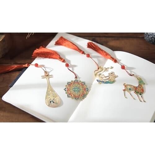 【Original】BOOK MARK Dunhuang flying from DunHuang Mo Kao Grotto (1 set 4pcs) New Year gifts