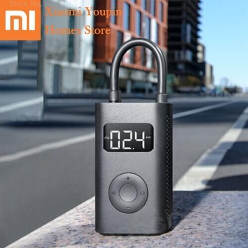 Xiaomi Mijia Portable Electric Inflator Pump Smart Digital Tire Pressure Detection Rechargeable For Bike Motorcycle Car Football