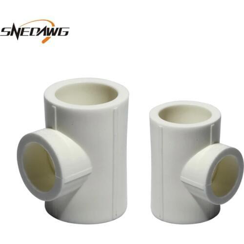 PPR Tee Water Pipe Fitting 20/25/32/40/50/63mm Pipe Joint Fitting 1/2'' 3/4'' 1'' 2''Water Supply Plastic Pipe Fitting Connector