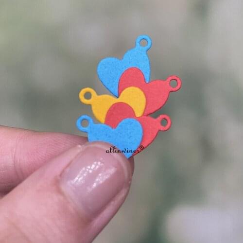 Heart love tag series DIY Craft Metal Cutting Die Scrapbook Embossed Paper Card Album Craft Template Stencil Dies