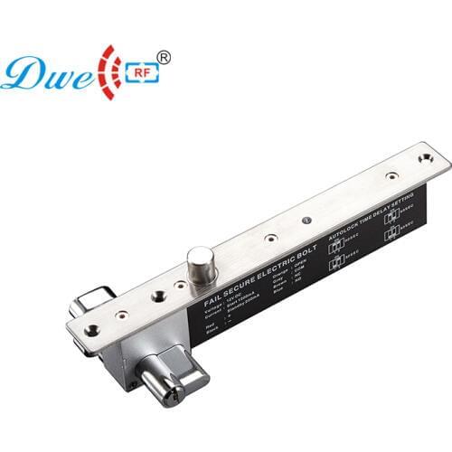 Fail secure fall bolt electronic 12v door lock with key DW-600B stainless steel