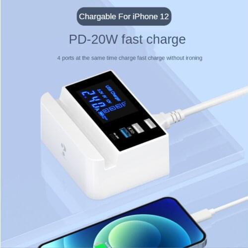 4 Port Multi USB Charger HUB Usb LED adapter Wall Charger for Iphone Mobile Phone Fast Charging Desk Dock Station EU US UK Plug