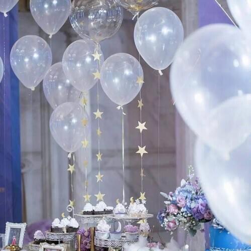10/12/18 inch Thick Clear Latex Balloons Transparent Balloons Wedding Party Birthday Decoration Inflatable Air Balls