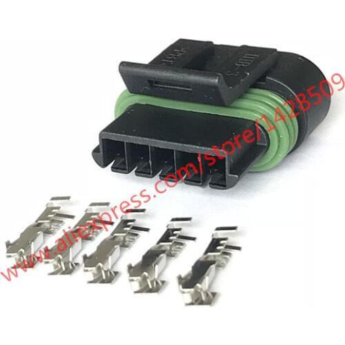 10 Sets 5 Pin Delphi GM LS2 Ignition Coils Connector Automotive Electrical Female Plug 12162825