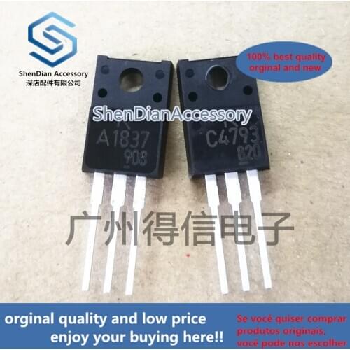 10pairs 100% orginal new KTA1837 KTC4793 A1837 C4793 TO-220F real photo