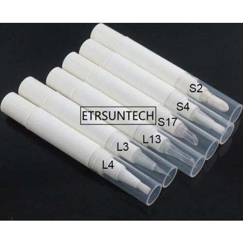 100pcs 5ML white lip gloss tube container ,cosmetic pen ,make updisposable dial up empty plastic pen F441