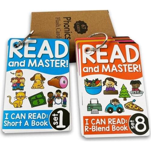 112 Sets Of English Phonics Flash Cards Children Early Learning Flash Cards Learning English Educational Toys For Kids