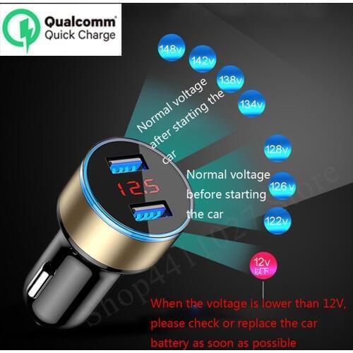 3.1A 5V Dual USB Universal Car Charger With LED Display for Renault twingo talisman trafic clio 1 2 3 4 sport captur laguna