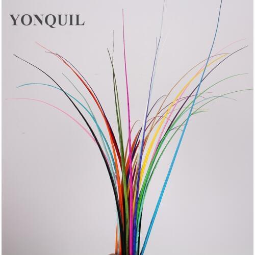 50Pcs/Lot 11 Colors Slected 35-40CM Ostrich Feather Hard Rod Headwear&Hat Accessories Ostrich Quill Spines For DIY Millinery