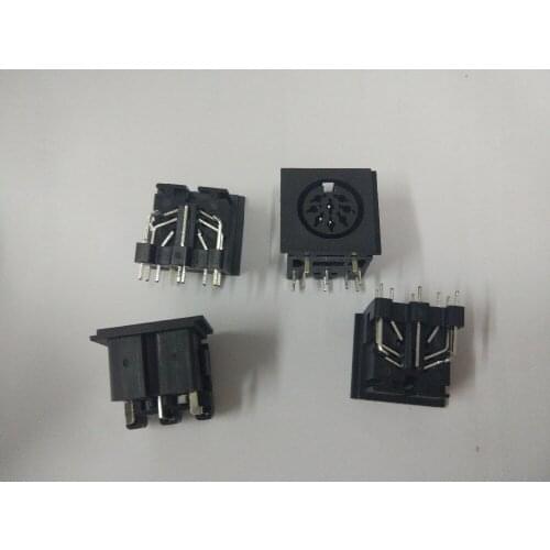 500 Pcs Per Lot DIN 8 Pin Circular Jack Female PCB Mount Connector Hot Sale High Quality
