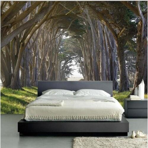 Wellyu Custom large fresco high-end atmosphere fresh boulevard new shock green background wall wallpaper papel de parede