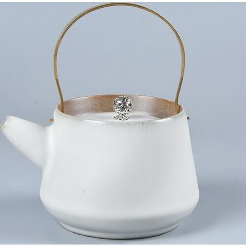 175/300ML Japanese Style Creative Metal Glaze Teapot Tousehold Single Teapot Ceramic Retro Heat Resistant Kettle Teapot ZH546