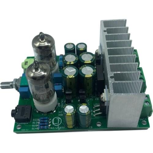Diy HIFI 6J1 Tube Amplifier Headphones Amplifiers LM1875T Board 30W Preamp Bile Buffer Preamplifier Audio Board