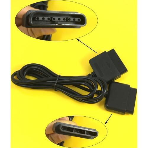 Jing Cheng Da 1 PC Controller Extension Cable Dance Pad Wheel Gun Cord Play Games Straight Away for Sony PS1/PS2 Console 1.8M