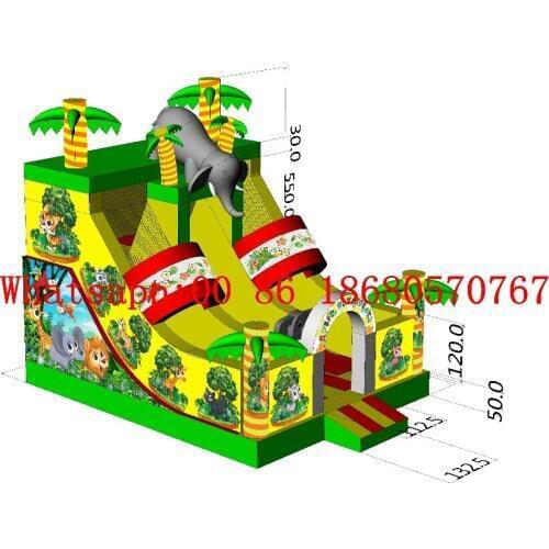 China Guangzhou) Factory direct inflatable slide / castle / trampoline / pool slide YLY-013