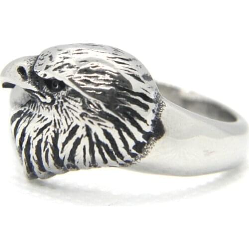Support Dropship Newest Size 7-13 Flying Eagle Cool Ring 316L Stainless Steel Band Party Fashion Jewelry Eagle Ring