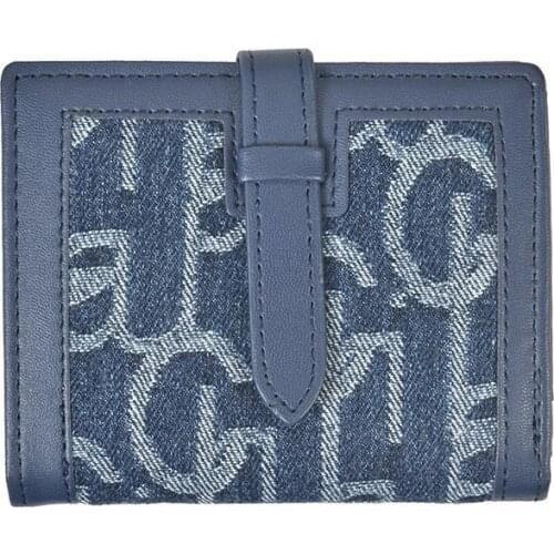 Bee Chrysanthemum Pattern Short Wallet Fashion Wool Letter PU Wallets Vintage Luxury Design Girl Card Money Holder Wallet