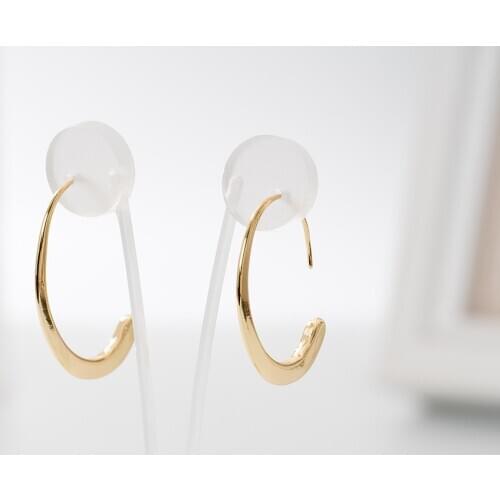 Handmade copper latest statement metal irregular gold geometric Minimalist wire earrings