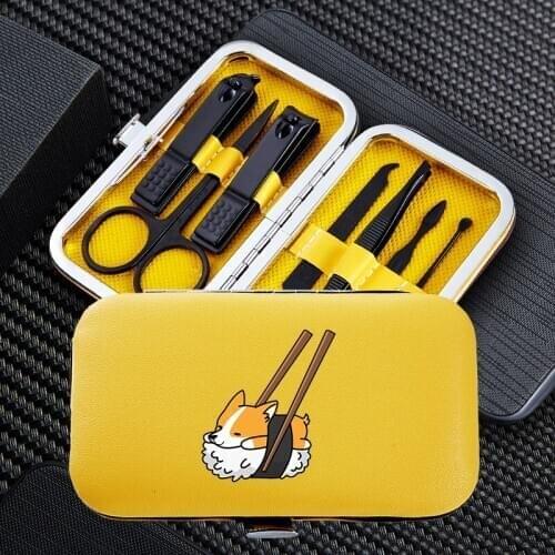 Cute Dog Practical Manicure Nail Clipper Sets Portable Travel Stainless Steel Trimmer Clippers Cutter Scissors Accessories Tools