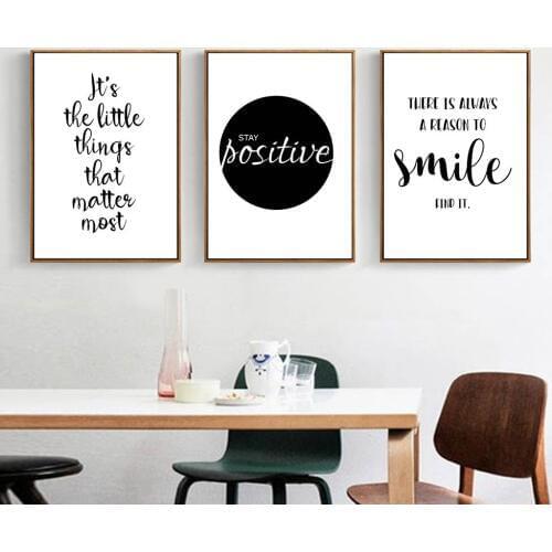 Motivational Life Waterproof Canva Art Posters Canvas Prints Nordic Painting Wall Pictures for Living Room Unframed