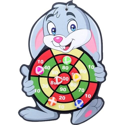 Dartboards Toy Set Portable Safe Classic Children Cartoon Animal Sticky Target Ball Dart Game Kit For Indoor
