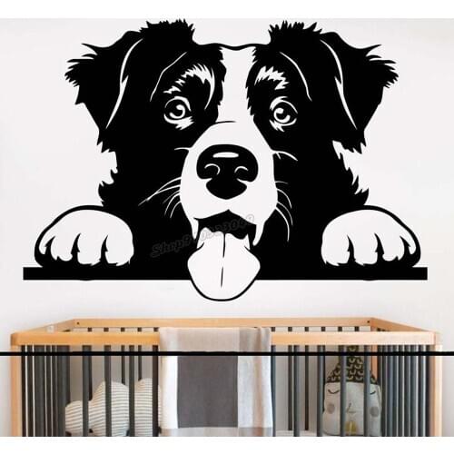 Dog Wall decal Puppy decal Pooch Pet Hound Fluffy Buddy Mongrel Wall Sticker for Kids Room Nursery Decor Art Vinyl Decal B288