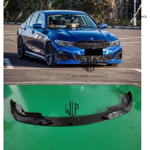New style High Quality ABS Bright Black Front Lip Side Splitters Car Styling For BMW New 3 Series G20 G28 MT AC Style