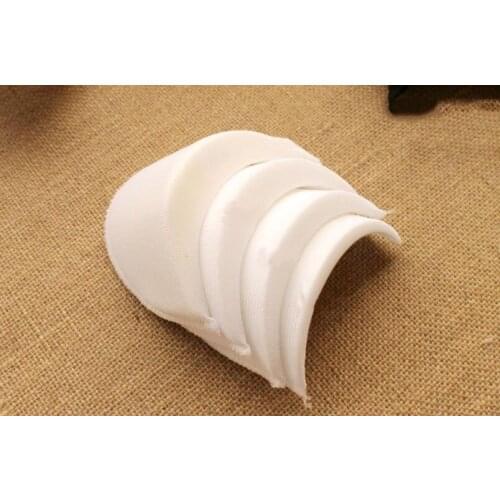 Wholesales 4pair 1.8cm white Soft Pad Shoulder Padding sponge Shoulder Pads Suit/Blazer/Trench Unisex Paddeds Sewing Accessories