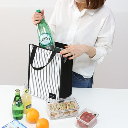 Simplicity Lunch Bag Office Worker Bring Meals Thermal Pouch Child Picnic Beverage Snack Fruit Keep Fresh Handbags Accessories