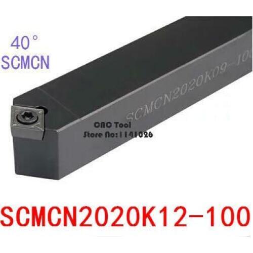 SCMCN2020K12-100 20*20*125MM Metal Lathe Cutting Tools Lathe Machine CNC Turning Tools External Turning Tool Holder S-Type SCMCN