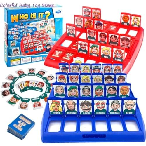 Family Guessing Games Who Is It Classic Board Game Toys Memory Training Parent Child Leisure Time Party Indoor Games Props Xmas