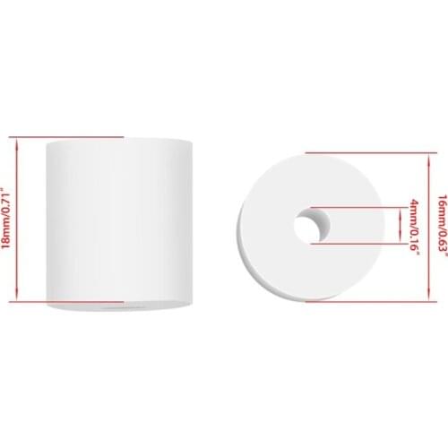 Silicone Leveling Mount Heat Bed Column Solid for Ender 3 Ender 3 PRO CR10 10S 3D Printers 4Pcs/Set 18mm Black