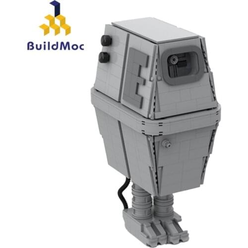 Buildmoc Star Movie A New Hope Gonk Droid MOC Technical Charging Robot Model Walking Batteries Building Blocks Toys For Kid Gift